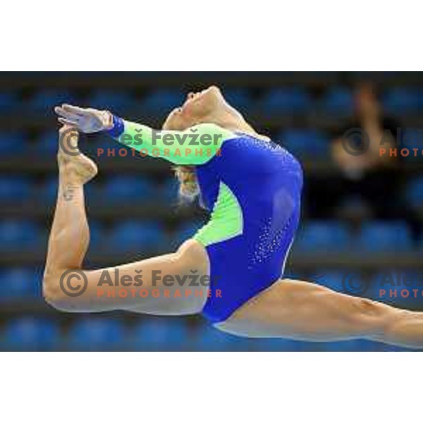 Adela Sajn of Slovenia during Artistic Gymnastics team Qualifications at second day of 18. Mediteranean Games Tarragona 2018 (Sredozemske Igre) in Spain on June 24, 2018