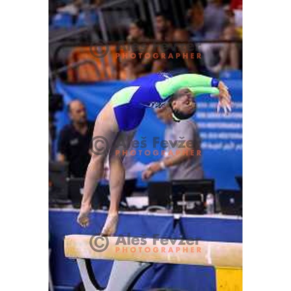 Lucija Hribar of Slovenia during Artistic Gymnastics team Qualifications at second day of 18. Mediteranean Games Tarragona 2018 (Sredozemske Igre) in Spain on June 24, 2018