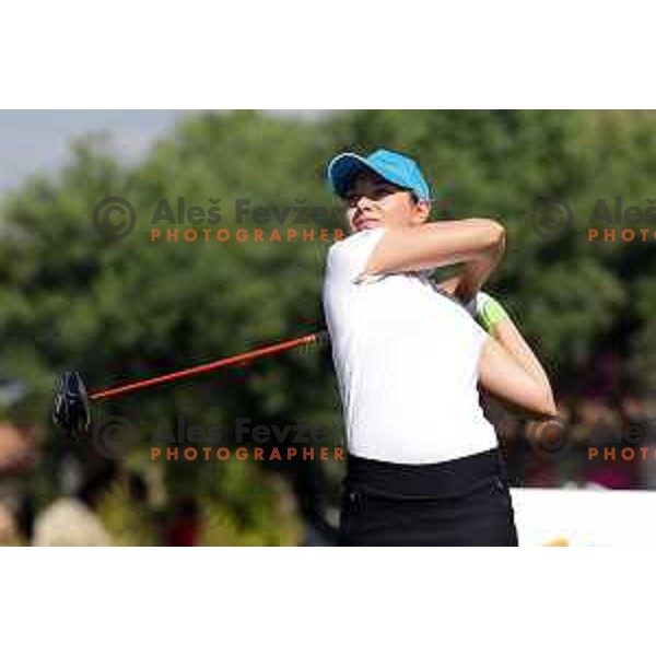 Ana Belac of Slovenia competes at golf tournament during 18. Mediteranean Games Tarragona 2018 (Sredozemske Igre) in Spain on June 26, 2018