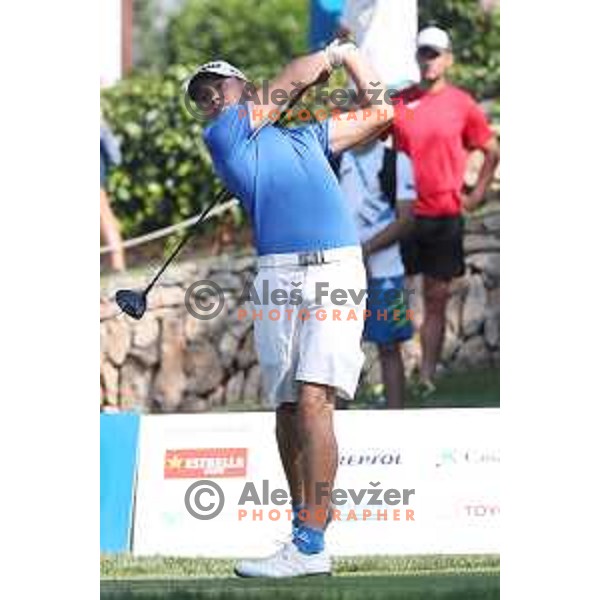 Zan Luka Stirn of Slovenia competes at golf tournament during 18. Mediteranean Games Tarragona 2018 (Sredozemske Igre) in Spain on June 26, 2018