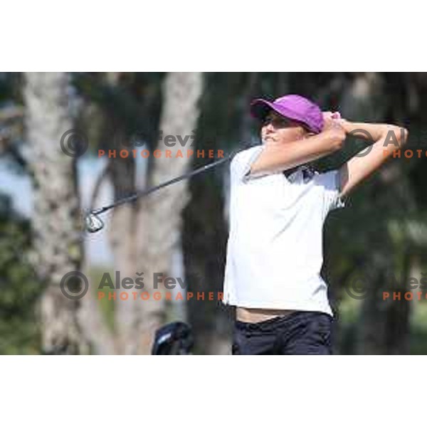 Pia Babnik of Slovenia competes at golf tournament during 18. Mediteranean Games Tarragona 2018 (Sredozemske Igre) in Spain on June 26, 2018