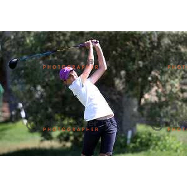 Pia Babnik of Slovenia competes at golf tournament during 18. Mediteranean Games Tarragona 2018 (Sredozemske Igre) in Spain on June 26, 2018