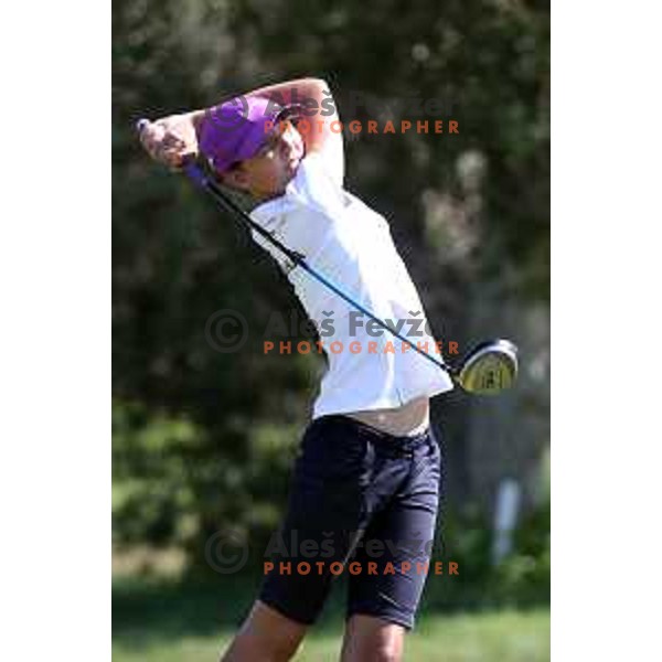 Pia Babnik of Slovenia competes at golf tournament during 18. Mediteranean Games Tarragona 2018 (Sredozemske Igre) in Spain on June 26, 2018