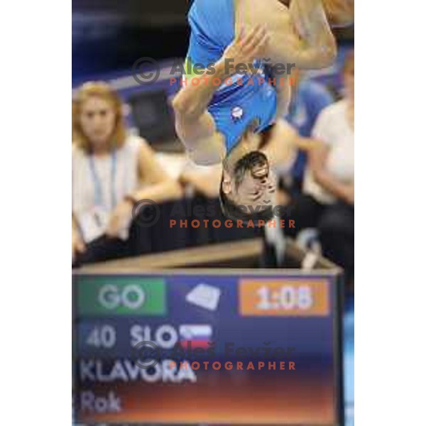 Rok Klavora of Slovenia during Artistic Gymnastics Finals at 18. Mediteranean Games Tarragona 2018 (Sredozemske Igre) in Spain on June 26, 2018