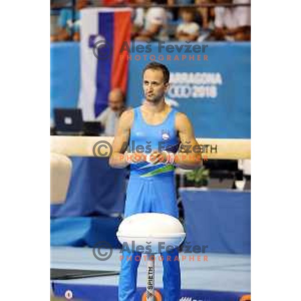 Saso Bertoncelj of Slovenia during Artistic Gymnastics Finals at 18. Mediteranean Games Tarragona 2018 (Sredozemske Igre) in Spain on June 26, 2018