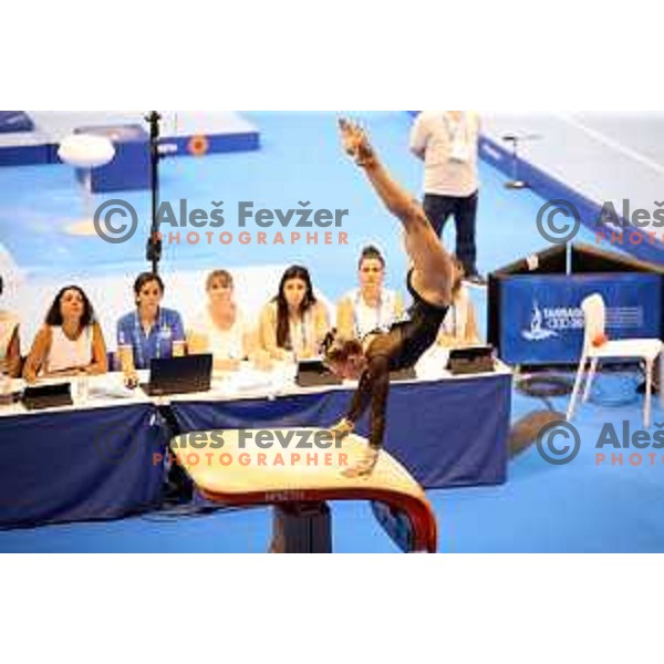 Teja Belak of Slovenia during Artistic Gymnastics Finals at 18. Mediteranean Games Tarragona 2018 (Sredozemske Igre) in Spain on June 26, 2018