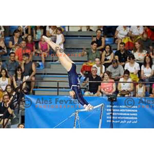 Lucija Hribar of Slovenia during Artistic Gymnastics Finals at 18. Mediteranean Games Tarragona 2018 (Sredozemske Igre) in Spain on June 26, 2018