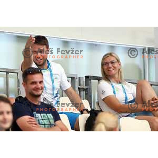 of Slovenia in action during quarter-final handball match between Slovenia and Croatia at 18. Mediteranean Games Tarragona 2018 (Sredozemske Igre) in Spain on June 27, 2018