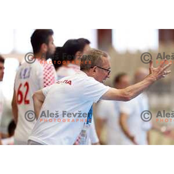 of Slovenia in action during quarter-final handball match between Slovenia and Croatia at 18. Mediteranean Games Tarragona 2018 (Sredozemske Igre) in Spain on June 27, 2018
