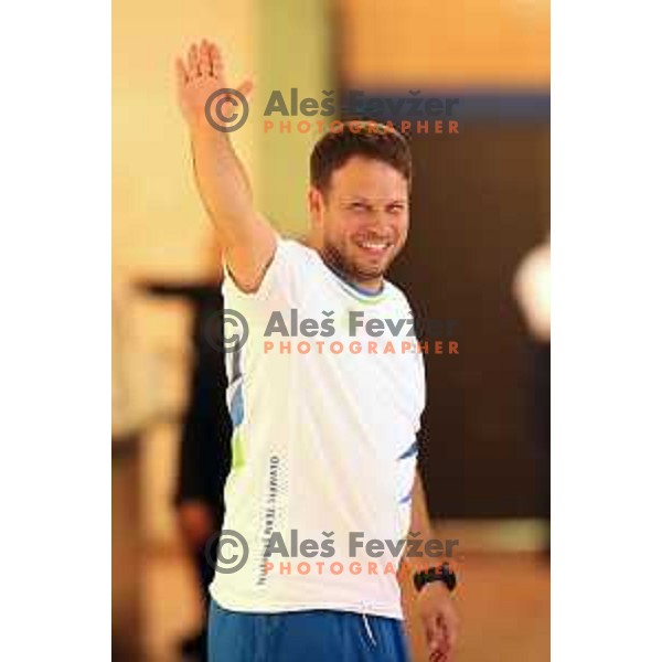 of Slovenia in action during quarter-final handball match between Slovenia and Croatia at 18. Mediteranean Games Tarragona 2018 (Sredozemske Igre) in Spain on June 27, 2018