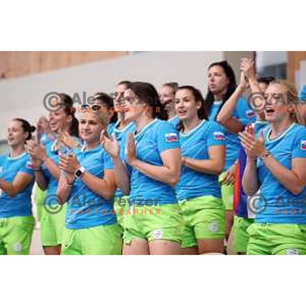 of Slovenia in action during quarter-final handball match between Slovenia and Croatia at 18. Mediteranean Games Tarragona 2018 (Sredozemske Igre) in Spain on June 27, 2018
