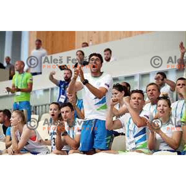 of Slovenia in action during quarter-final handball match between Slovenia and Croatia at 18. Mediteranean Games Tarragona 2018 (Sredozemske Igre) in Spain on June 27, 2018
