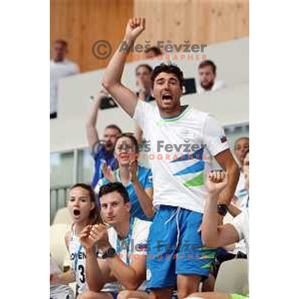 of Slovenia in action during quarter-final handball match between Slovenia and Croatia at 18. Mediteranean Games Tarragona 2018 (Sredozemske Igre) in Spain on June 27, 2018