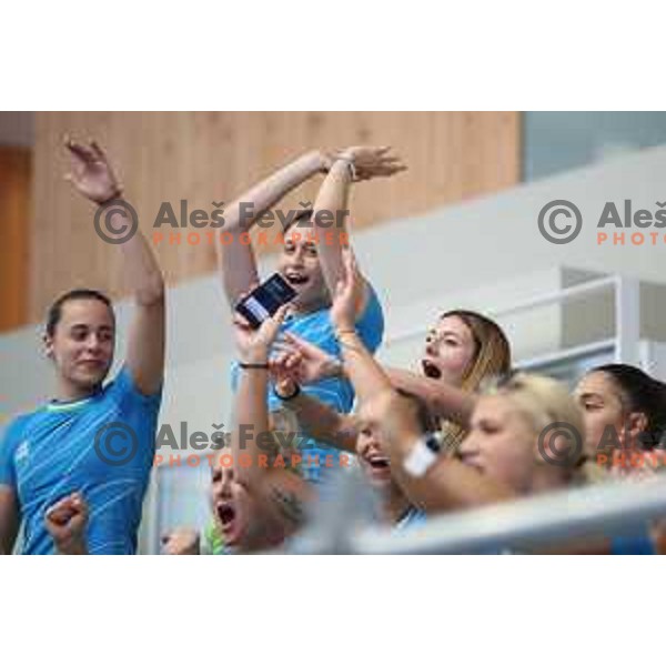 of Slovenia in action during quarter-final handball match between Slovenia and Croatia at 18. Mediteranean Games Tarragona 2018 (Sredozemske Igre) in Spain on June 27, 2018