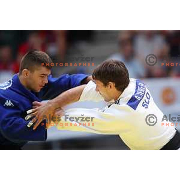 of Slovenia in action during quarter-final handball match between Slovenia and Croatia at 18. Mediteranean Games Tarragona 2018 (Sredozemske Igre) in Spain on June 27, 2018