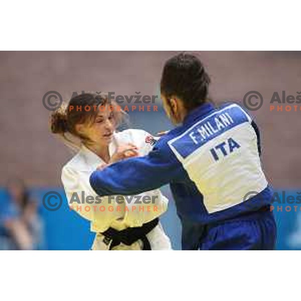 of Slovenia in action during quarter-final handball match between Slovenia and Croatia at 18. Mediteranean Games Tarragona 2018 (Sredozemske Igre) in Spain on June 27, 2018