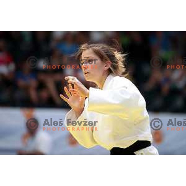 of Slovenia in action during quarter-final handball match between Slovenia and Croatia at 18. Mediteranean Games Tarragona 2018 (Sredozemske Igre) in Spain on June 27, 2018