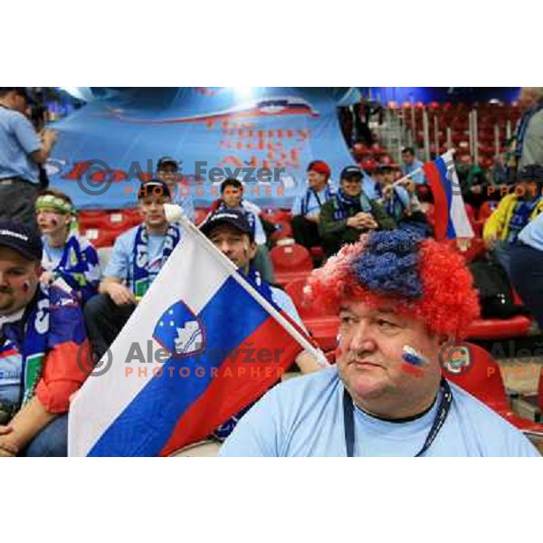 Norway, Stavanger, 17/01/2008. Slovenian team supporters prior to the first European Handball Championship preliminary match against Czech Republic.