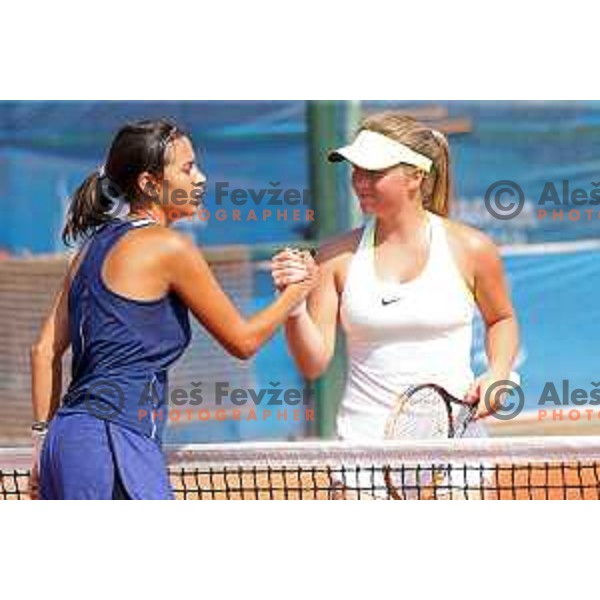 Veronika Erjavec of Slovenia in action during tennis tournament at 18. Mediteranean Games Tarragona 2018 (Sredozemske Igre) in Spain on June 28, 2018