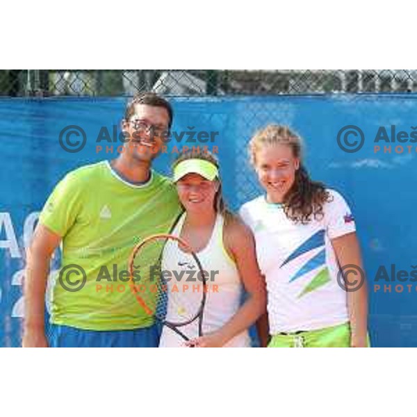 Veronika Erjavec of Slovenia in action during tennis tournament at 18. Mediteranean Games Tarragona 2018 (Sredozemske Igre) in Spain on June 28, 2018