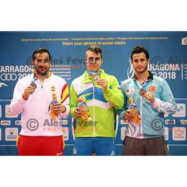 Darko Jorgic of Slovenia, gold medalist in table tennis at 18. Mediteranean Games Tarragona 2018 (Sredozemske Igre) in Spain on June 28, 2018
