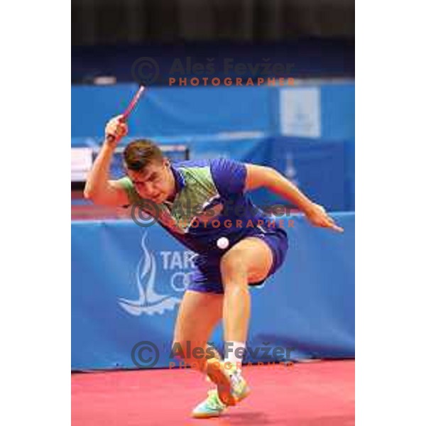 Darko Jorgic of Slovenia, gold medalist in table tennis at 18. Mediteranean Games Tarragona 2018 (Sredozemske Igre) in Spain on June 28, 2018