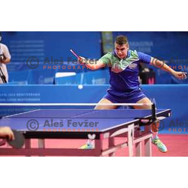 Darko Jorgic of Slovenia, gold medalist in table tennis at 18. Mediteranean Games Tarragona 2018 (Sredozemske Igre) in Spain on June 28, 2018