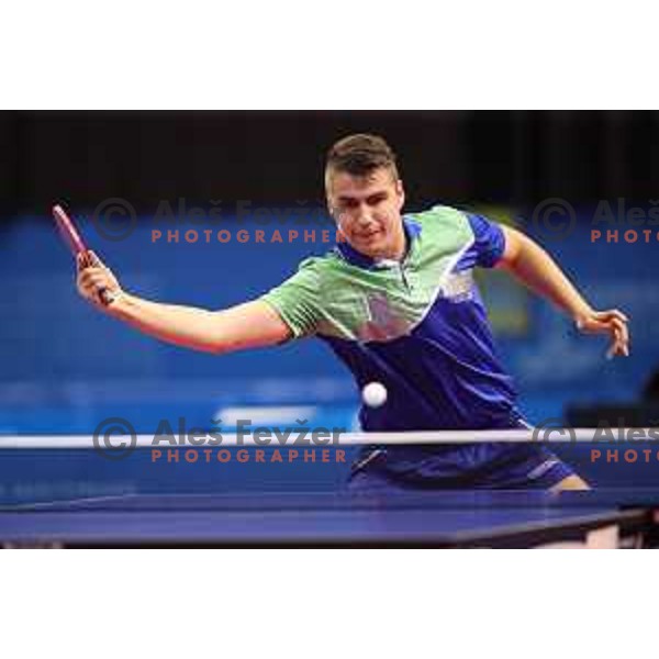 Darko Jorgic of Slovenia, gold medalist in table tennis at 18. Mediteranean Games Tarragona 2018 (Sredozemske Igre) in Spain on June 28, 2018