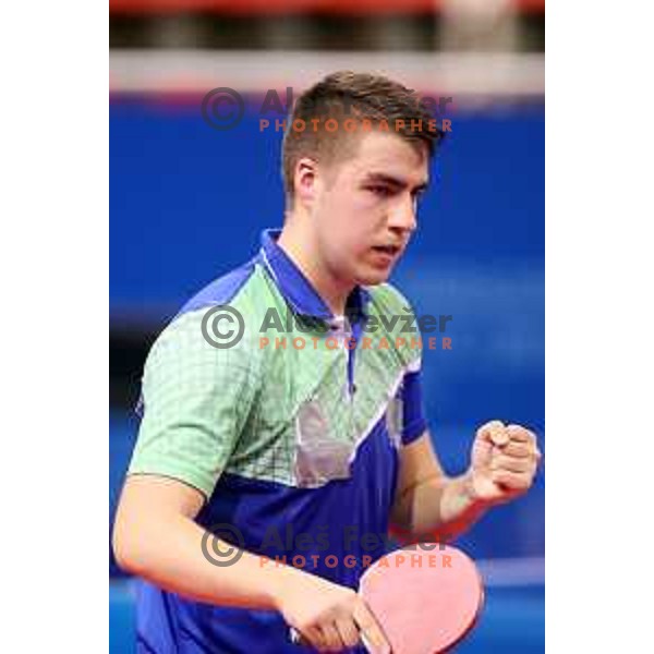 Darko Jorgic of Slovenia, gold medalist in table tennis at 18. Mediteranean Games Tarragona 2018 (Sredozemske Igre) in Spain on June 28, 2018