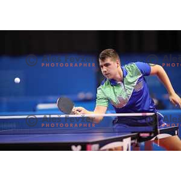 Darko Jorgic of Slovenia, gold medalist in table tennis at 18. Mediteranean Games Tarragona 2018 (Sredozemske Igre) in Spain on June 28, 2018