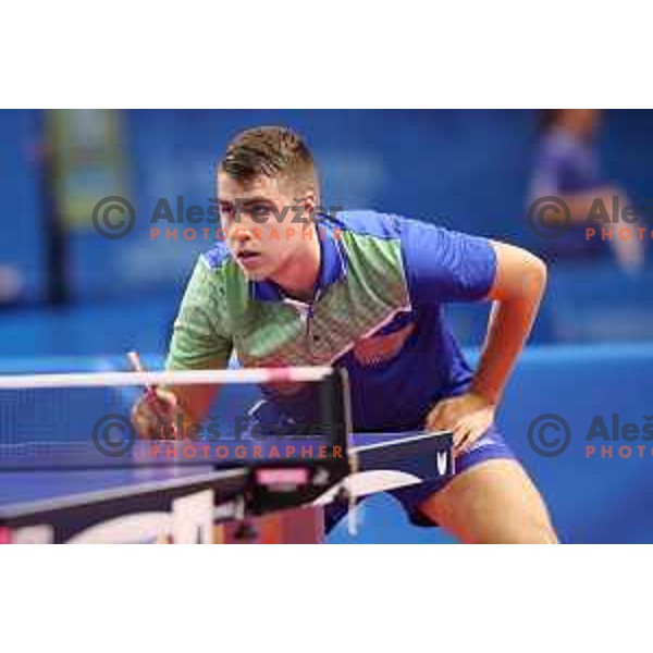 Darko Jorgic of Slovenia, gold medalist in table tennis at 18. Mediteranean Games Tarragona 2018 (Sredozemske Igre) in Spain on June 28, 2018