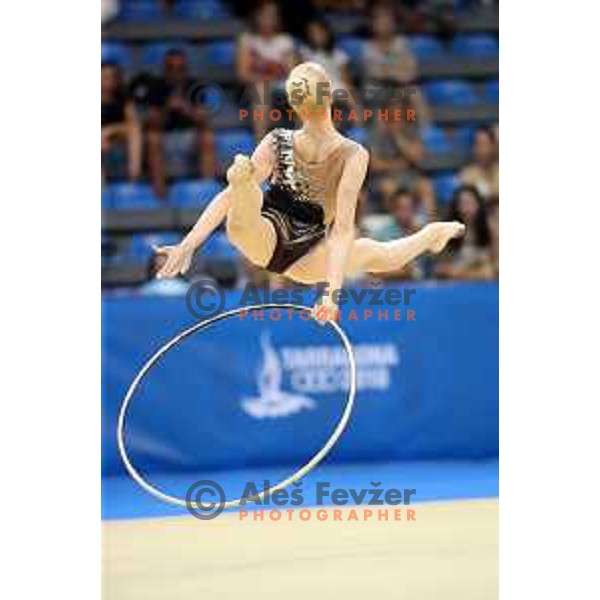 Aleksandra Podgorsek of Slovenia competes in Rythmic Gymnastic at 18. Mediteranean Games Tarragona 2018 (Sredozemske Igre) in Spain on June 29, 2018