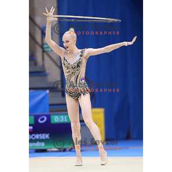 Aleksandra Podgorsek of Slovenia competes in Rythmic Gymnastic at 18. Mediteranean Games Tarragona 2018 (Sredozemske Igre) in Spain on June 29, 2018