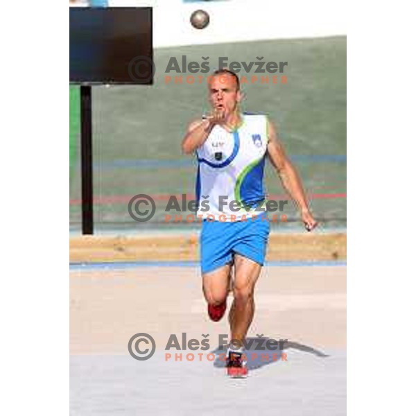 Ales Borcnik of Slovenia, gold medalist in bowles at 18. Mediteranean Games Tarragona 2018 (Sredozemske Igre) in Spain on June 29, 2018