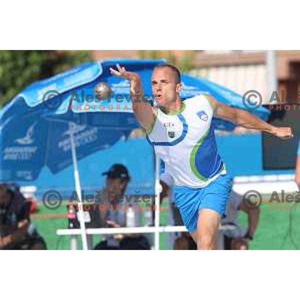 Ales Borcnik of Slovenia, gold medalist in bowles at 18. Mediteranean Games Tarragona 2018 (Sredozemske Igre) in Spain on June 29, 2018