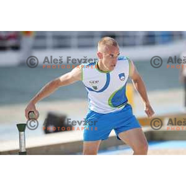 Ales Borcnik of Slovenia, gold medalist in bowles at 18. Mediteranean Games Tarragona 2018 (Sredozemske Igre) in Spain on June 29, 2018