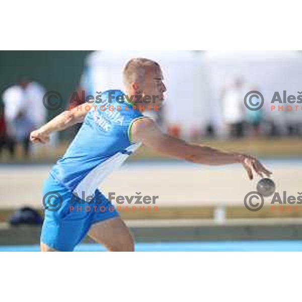 Ales Borcnik of Slovenia, gold medalist in bowles at 18. Mediteranean Games Tarragona 2018 (Sredozemske Igre) in Spain on June 29, 2018