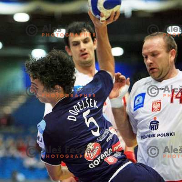 Norway, Stavanger, 18/01/2008. Jure DOBELSEK (5) during the second European Handball Championship preliminary match against Poland.
