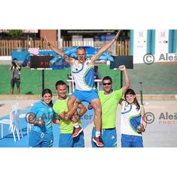 Ales Borcnik of Slovenia, gold medalist in bowles at 18. Mediteranean Games Tarragona 2018 (Sredozemske Igre) in Spain on June 29, 2018