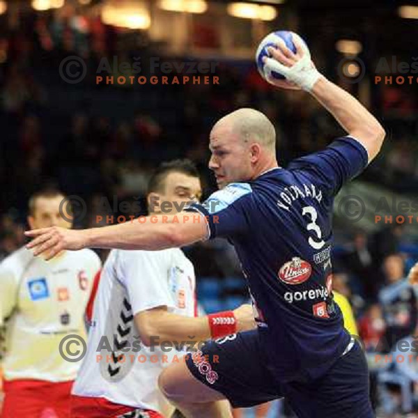 Norway, Stavanger, 18/01/2008. Goran KOZOMARA(3) during the second European Handball Championship preliminary match against Poland.