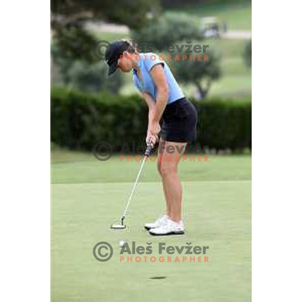 Vida Obersnel of Slovenia, winner of bronze medal at golf tournament at 18. Mediteranean Games Tarragona 2018 (Sredozemske Igre) in Spain on June 28, 2018