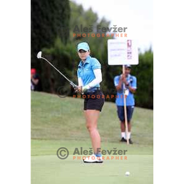 Ana Belac of Slovenia, winner of bronze medal at golf tournament at 18. Mediteranean Games Tarragona 2018 (Sredozemske Igre) in Spain on June 28, 2018