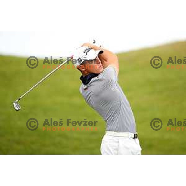 Zan Luka Stirn of Slovenia, winner of bronze medal at golf tournament at 18. Mediteranean Games Tarragona 2018 (Sredozemske Igre) in Spain on June 28, 2018