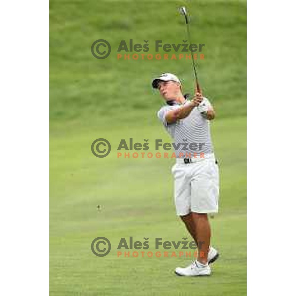 Zan Luka Stirn of Slovenia, winner of bronze medal at golf tournament at 18. Mediteranean Games Tarragona 2018 (Sredozemske Igre) in Spain on June 28, 2018
