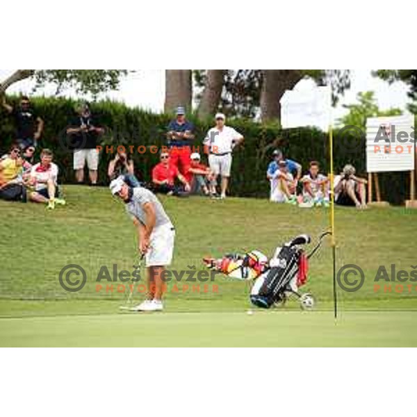 Zan Luka Stirn of Slovenia, winner of bronze medal at golf tournament at 18. Mediteranean Games Tarragona 2018 (Sredozemske Igre) in Spain on June 28, 2018