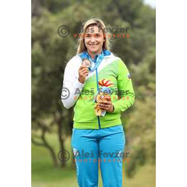Ana Belac of Slovenia, winner of bronze medal at golf tournament at 18. Mediteranean Games Tarragona 2018 (Sredozemske Igre) in Spain on June 28, 2018