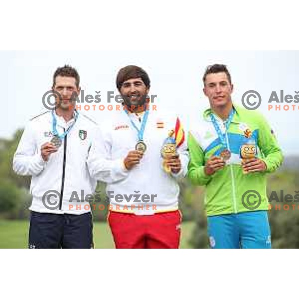Zan Luka Stirn of Slovenia, winner of bronze medal at golf tournament at 18. Mediteranean Games Tarragona 2018 (Sredozemske Igre) in Spain on June 28, 2018