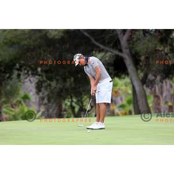 Zan Luka Stirn of Slovenia, winner of bronze medal at golf tournament at 18. Mediteranean Games Tarragona 2018 (Sredozemske Igre) in Spain on June 28, 2018