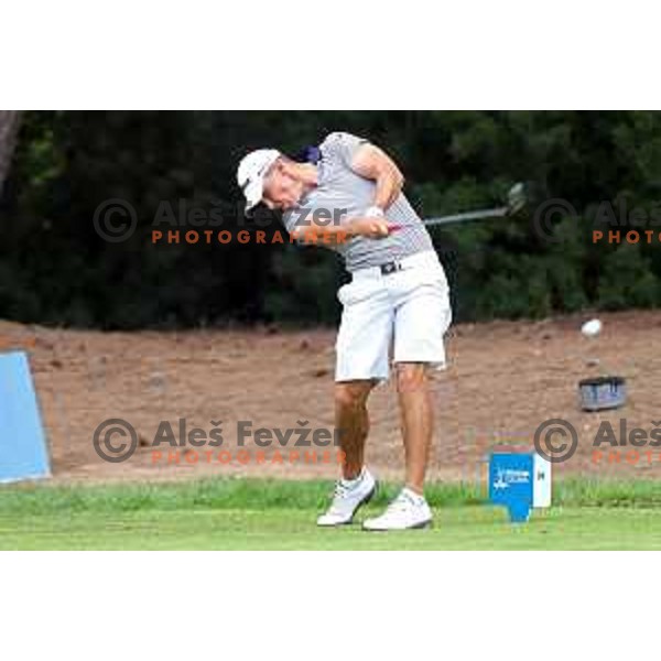 Zan Luka Stirn of Slovenia, winner of bronze medal at golf tournament at 18. Mediteranean Games Tarragona 2018 (Sredozemske Igre) in Spain on June 28, 2018