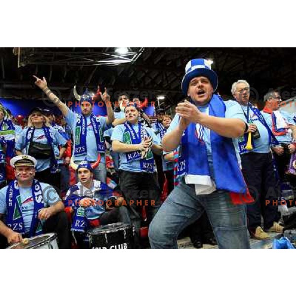 Norway, Stavanger, 18/01/2008. Slovenian supporters during the second European Handball Championship preliminary match against Poland.